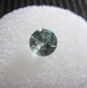 0.84ct ROUND POWDER BLUE TEAL MONTANA SAPPHIRE