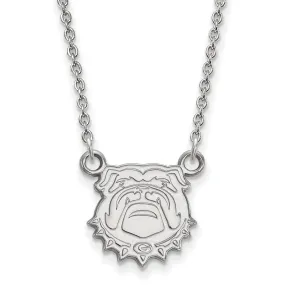 14k White Gold U of Georgia Small Pendant Necklace