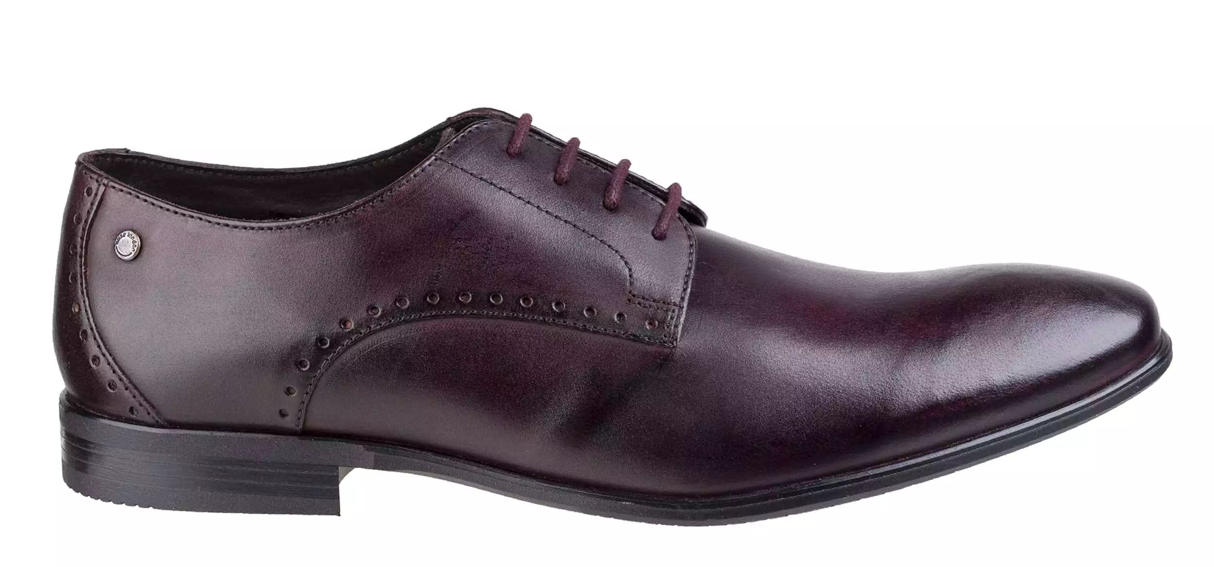 Base London Westbury Washed Mens Plain Toe Derby Shoe