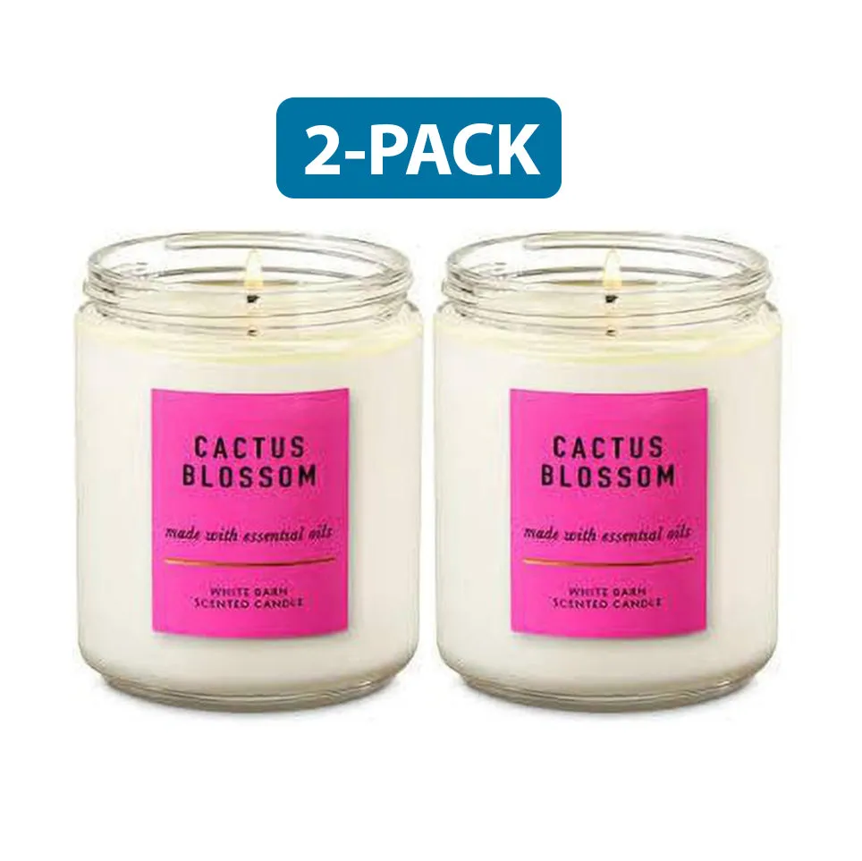 Bath & Body Works Cactus Blossom Scented Candle 2-PACK