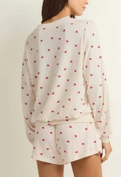 Be Mine Heart Long Sleeve Top