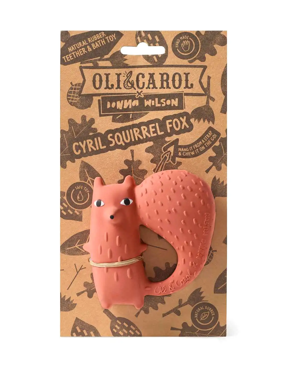 Cyril Squirrel Fox Teething Ring