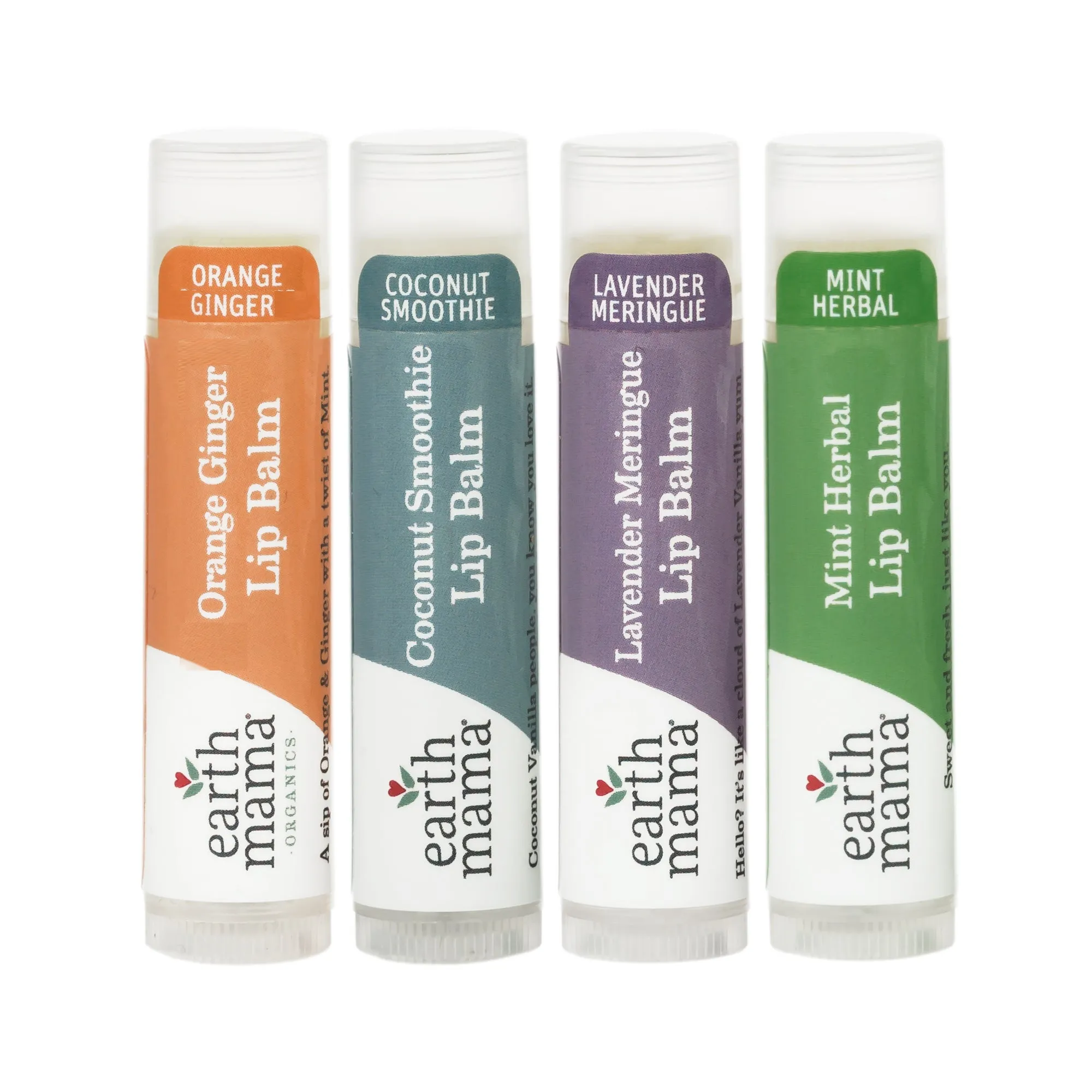 Earth Mama Organics LIP BALM Pack of 4