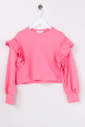 Felpa Cropped Rouge Fuxia