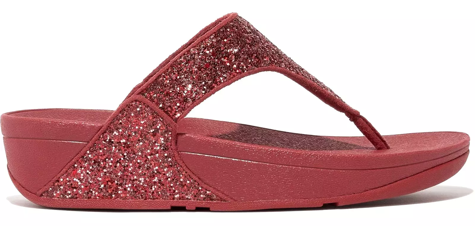 FitFlop Lulu Glitter Womens Toe-Post Sandal