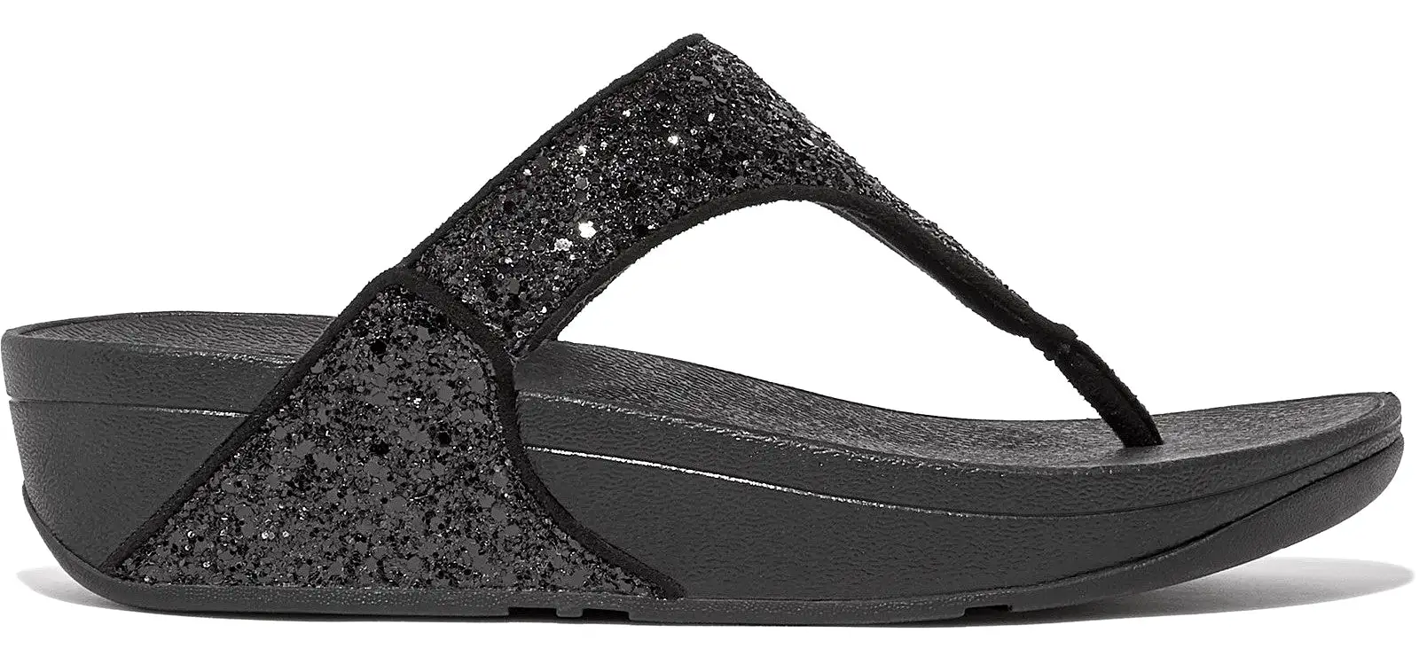 FitFlop Lulu Glitter Womens Toe-Post Sandal