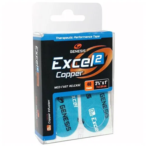 Genesis Excel Copper 2 Performance Tape Blue (40ct)