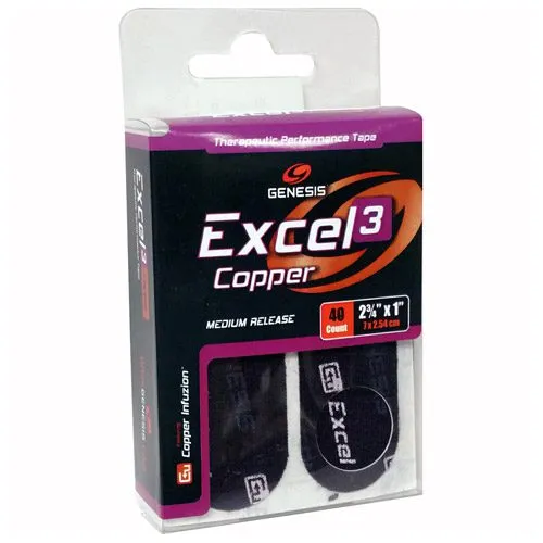 Genesis Excel Copper 3 Performance Tape Purple Pre Cut 40 Count