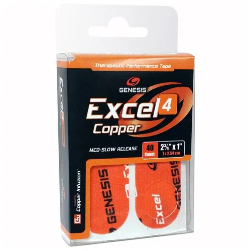 Genesis Excel Copper 4 Performance Tape Orange Pre Cut 40 Count