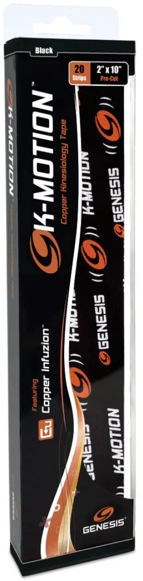 Genesis K-Motion Tape Pre-cut Black