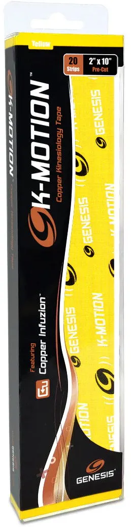 Genesis K-Motion Tape Pre-cut Yellow