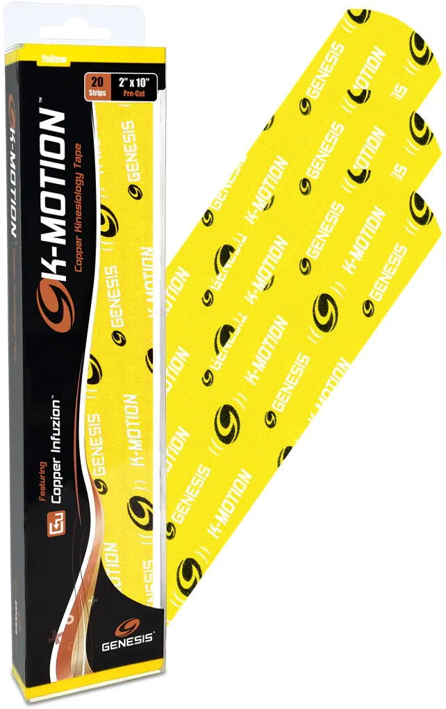 Genesis K-Motion Tape Pre-cut Yellow