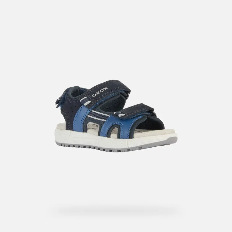 GEOX ALBEN J35AVA Sandali Bambino Con Stappo Blu