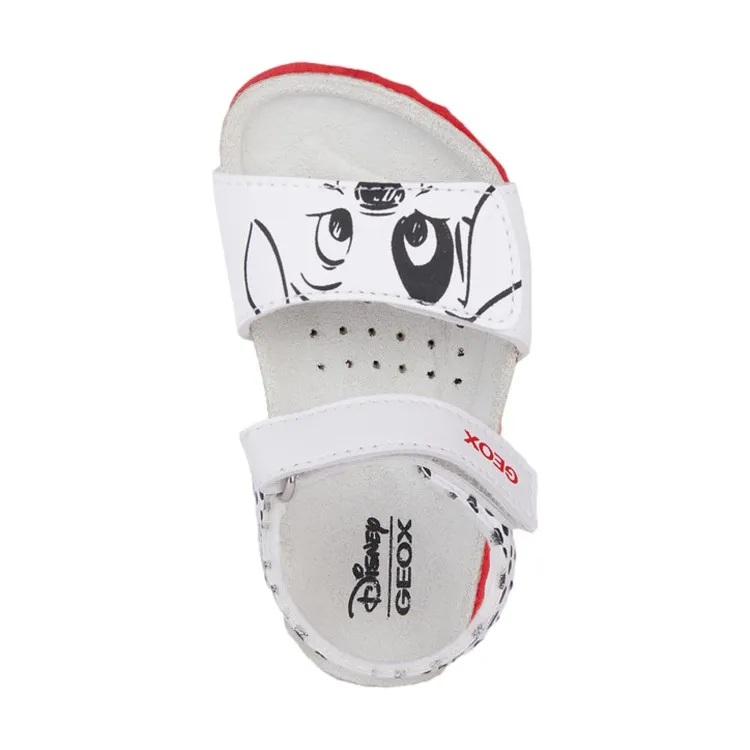 Geox S.CHALKI B452RB Sandali Bambina Strappo Bianco