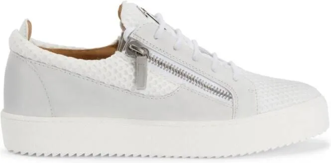 Giuseppe Zanotti Frankie logo-lettering sneakers White