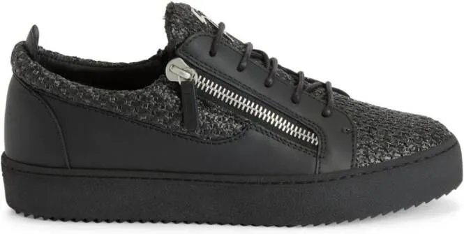 Giuseppe Zanotti Frankie textured-finish sneakers Black