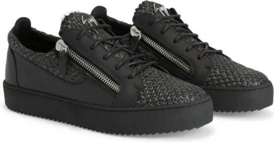 Giuseppe Zanotti Frankie textured-finish sneakers Black