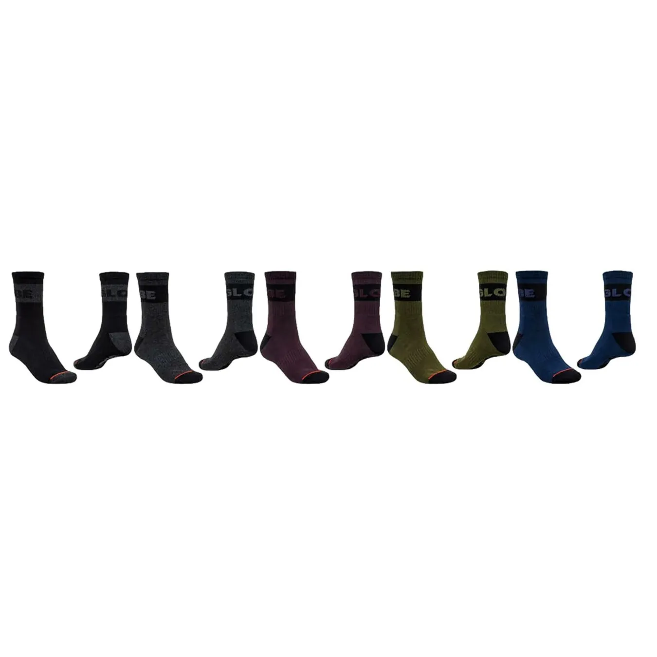 Globe Calze Horizons Crew Sock 5 Pack