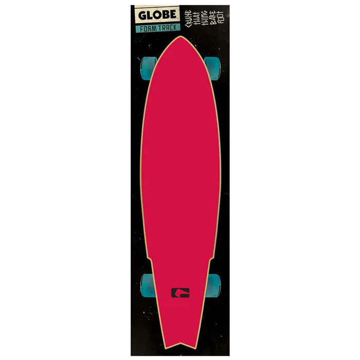 Globe Simple Logo FoamTrac Skateboard Griptape - Raspberry (1 Sheet)