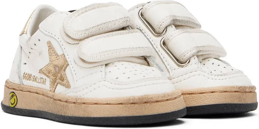 Golden Goose Baby Off-White Ball Star Sneakers