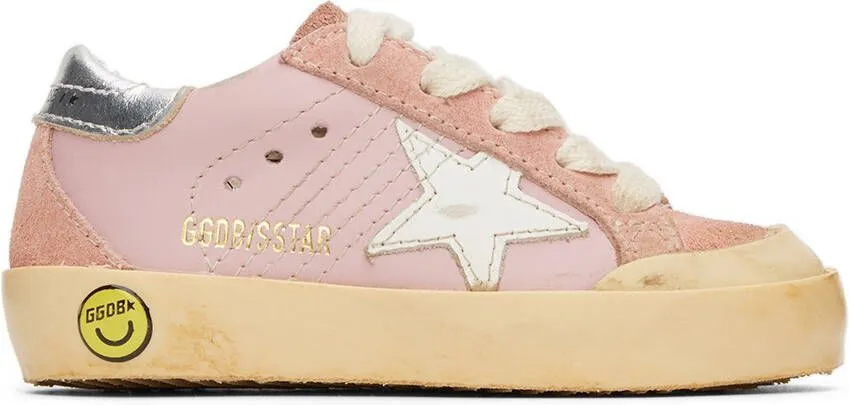 Golden Goose Baby Pink Super-Star Penstar Sneakers