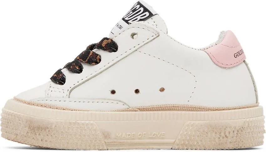 Golden Goose Baby White May Sneakers