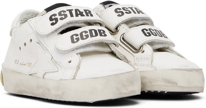 Golden Goose Baby White Old School Sneakers