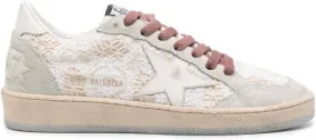 Golden Goose Ball Star embroidered-panels sneakers Neutrals