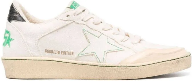 Golden Goose Ball Star low-top canvas sneakers Neutrals