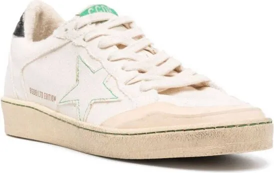 Golden Goose Ball Star low-top canvas sneakers Neutrals