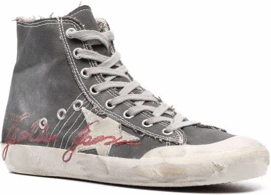 Golden Goose Francy glitter logo sneakers Grey