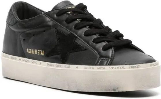 Golden Goose Hi Star leather sneakers Black