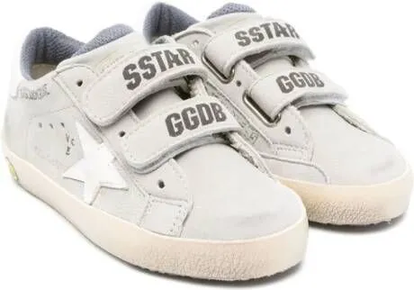 Golden Goose Kids Old School suede sneakers Grey