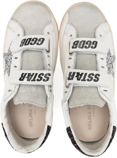 Golden Goose Kids Old School touch-strap sneakers White