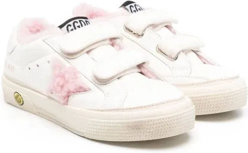 Golden Goose Kids One Star-logo low-top sneakers White