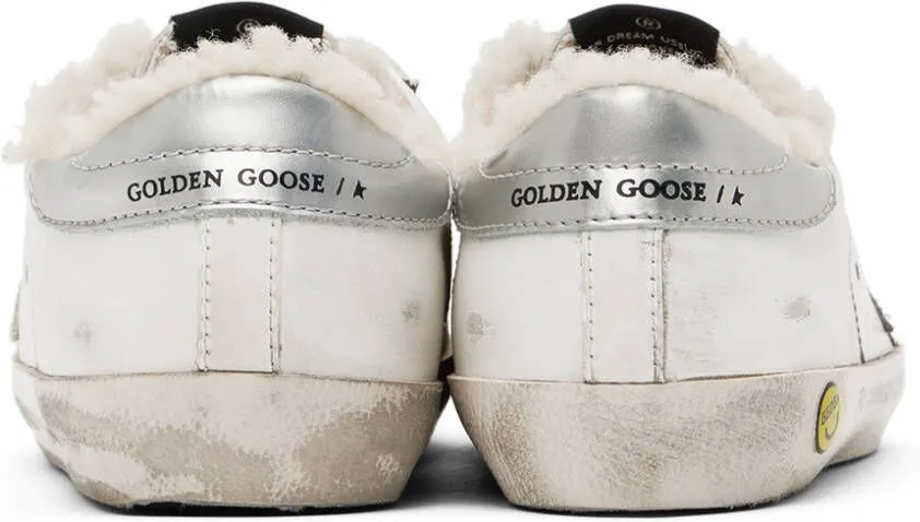 Golden Goose Kids White Old School Sneakers