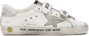 Golden Goose Kids White Old School Sneakers