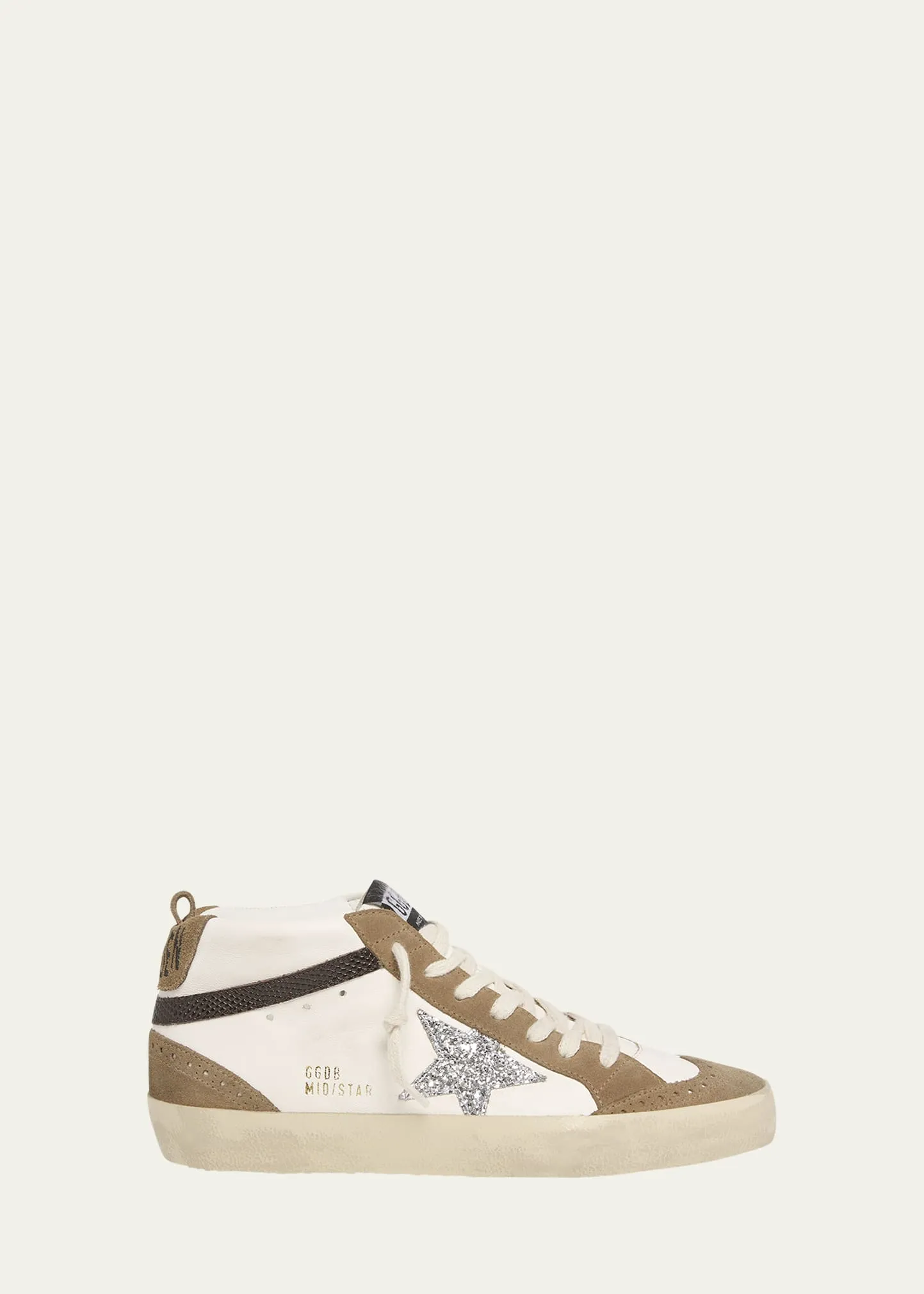 Golden Goose Mid Star Wing-Tip Suede Mid-Top Sneakers