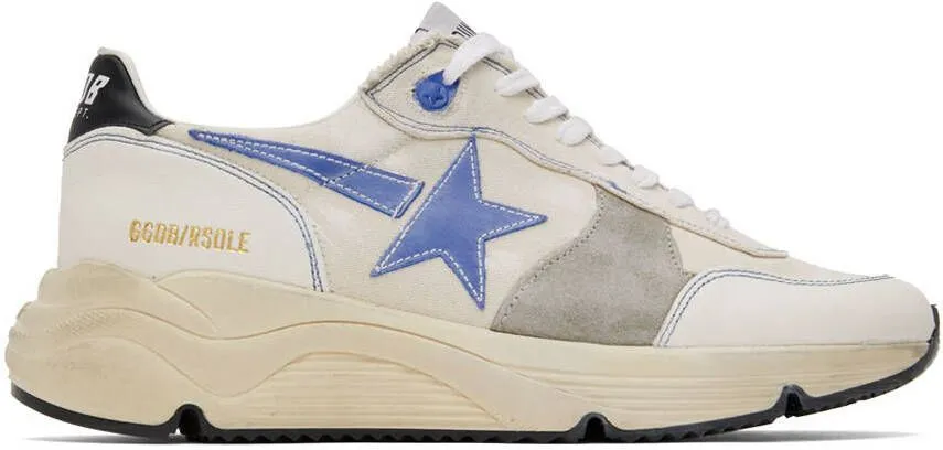 Golden Goose Off-White Running Sole Low-Top Sneakers