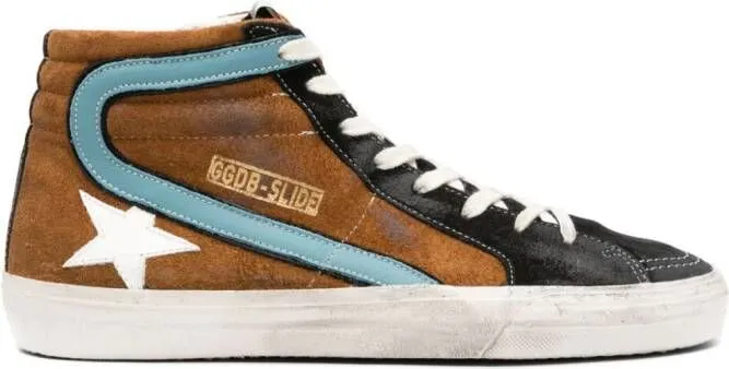 Golden Goose Slide high-top sneakers Black