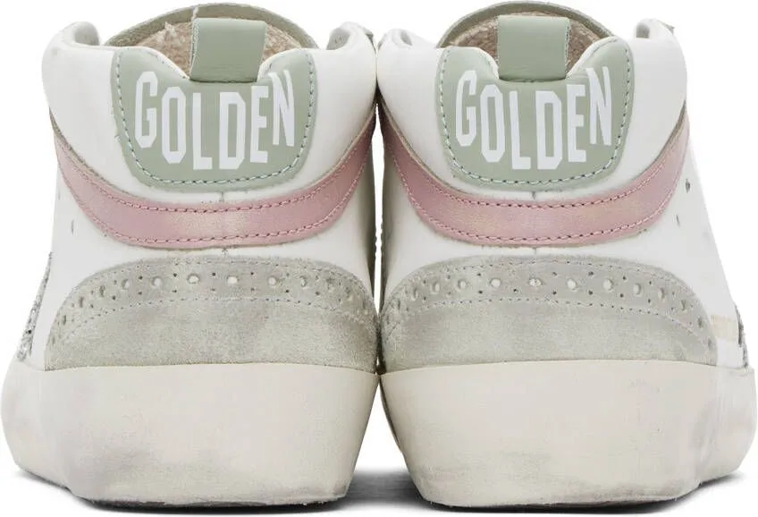 Golden Goose SSENSE Exclusive White & Gray Mid Star Sneakers