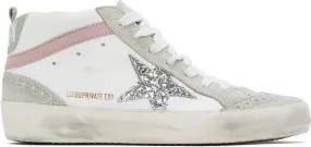 Golden Goose SSENSE Exclusive White & Gray Mid Star Sneakers