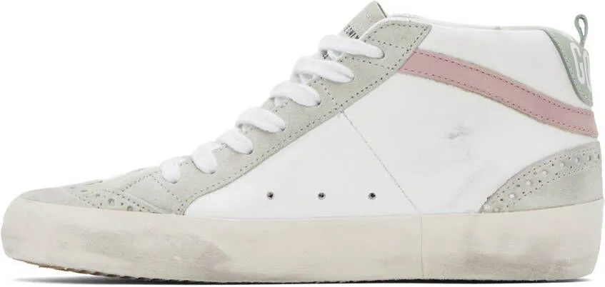 Golden Goose SSENSE Exclusive White & Gray Mid Star Sneakers