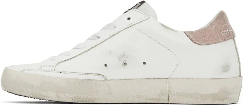 Golden Goose SSENSE Exclusive White Leopard Superstar Sneakers