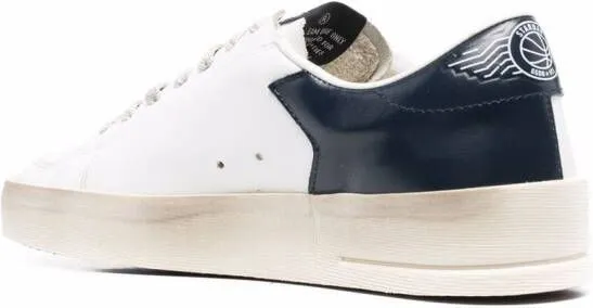 Golden Goose star-patch lace-up sneakers White