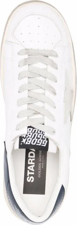 Golden Goose star-patch lace-up sneakers White