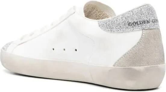 Golden Goose Super-Star glitter-embellished sneakers White