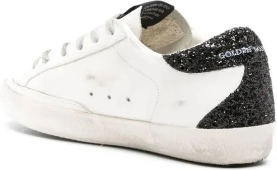 Golden Goose Super-Star glittered sneakers White