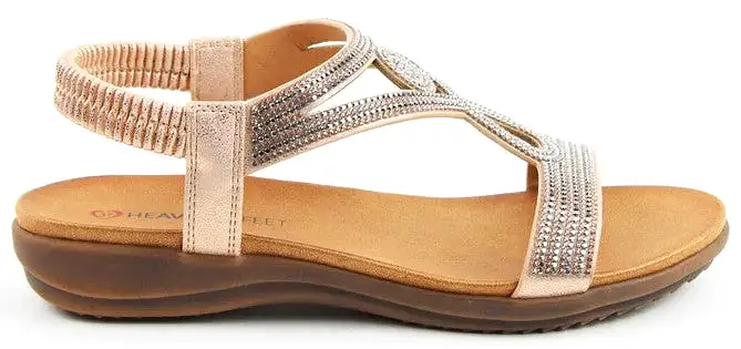 Heavenly Feet Pippa Womens Slip On Sandal