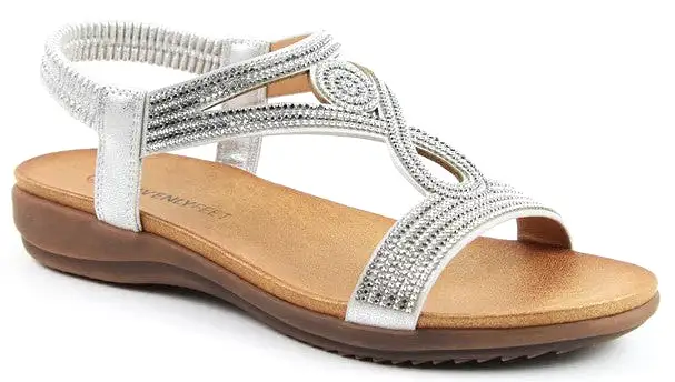 Heavenly Feet Pippa Womens Slip On Sandal